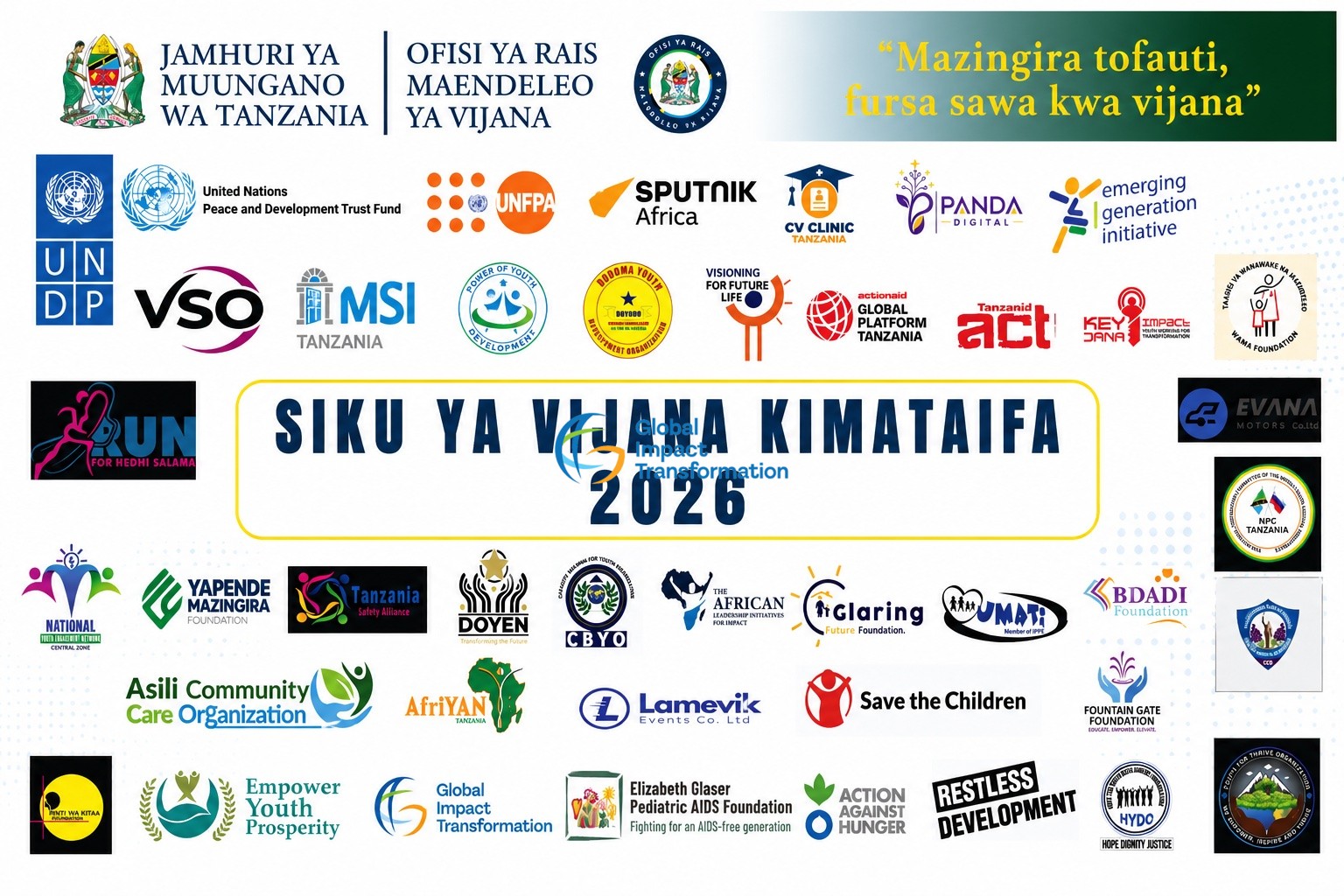 GIT to Join Tanzania’s National International Youth day 2026 commemoration in Dodoma